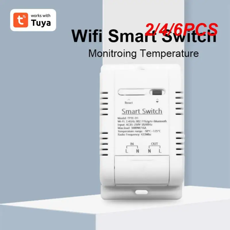 

Переключатель температуры Tuya с Wi-Fi, 16 А, 3000 Вт, 2/4/6 шт.