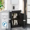 Corner Bathroom Vanity Sink Combo High Space Utilization Durable Construction Soft Closing System Easy to Clean  Included 3
