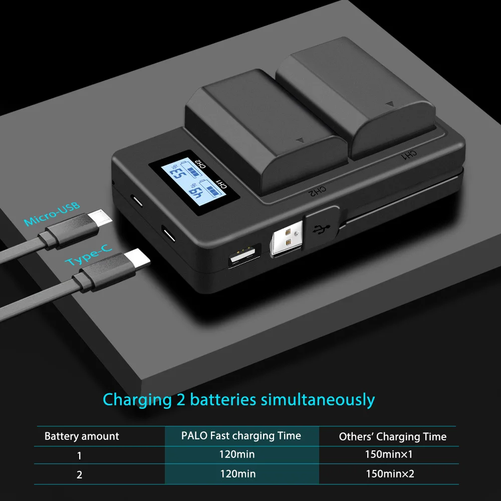 Battery Charger Np-Fz100 for Sony Alpha A9 A7R III etc