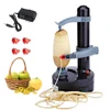 Electric Potato Peeler Multifunctional Fruit Peeler With Adapter And Spare Blades Kitchen Automatic Rotating Peeling Tool 1