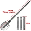Portable Outdoor Camping Garden Shovel Multifunctional Outdoor Survival Tactical Tool 76cm Foldable Removable Garden Shovel 5