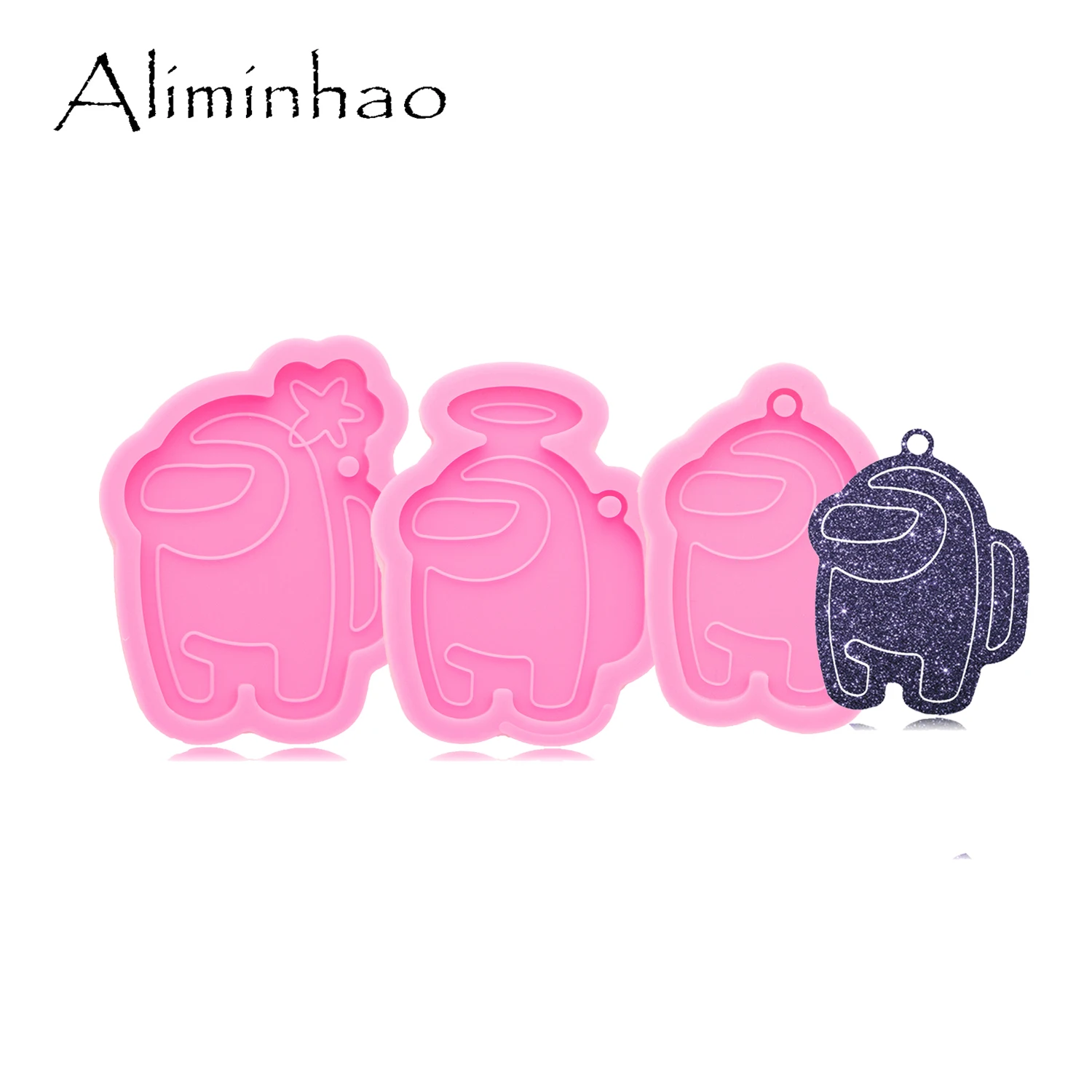 DY0864 Super Shiny Cartoons Harz Formen-Epoxy Silikon Formen-Silicon Formenbau Keychain Zubehör