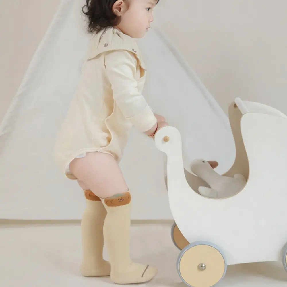 3Pairs Strawberry Calf Socks Baby Cotton Flower Cartoon Above Knee Socks Cute Animals Print Toddle Cotton Stockings Newborn