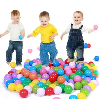 100PCS Kids Ball Colorful Fun Plastic Ball Pit Balls for Babies Kids Children Birthday Parties Events Playground Games Pool Tent 1
