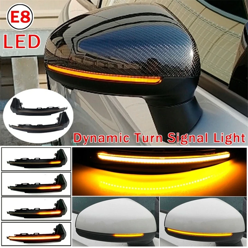 Led Dynamic Turn Signal Light Side Mirror Indicator Blinker For