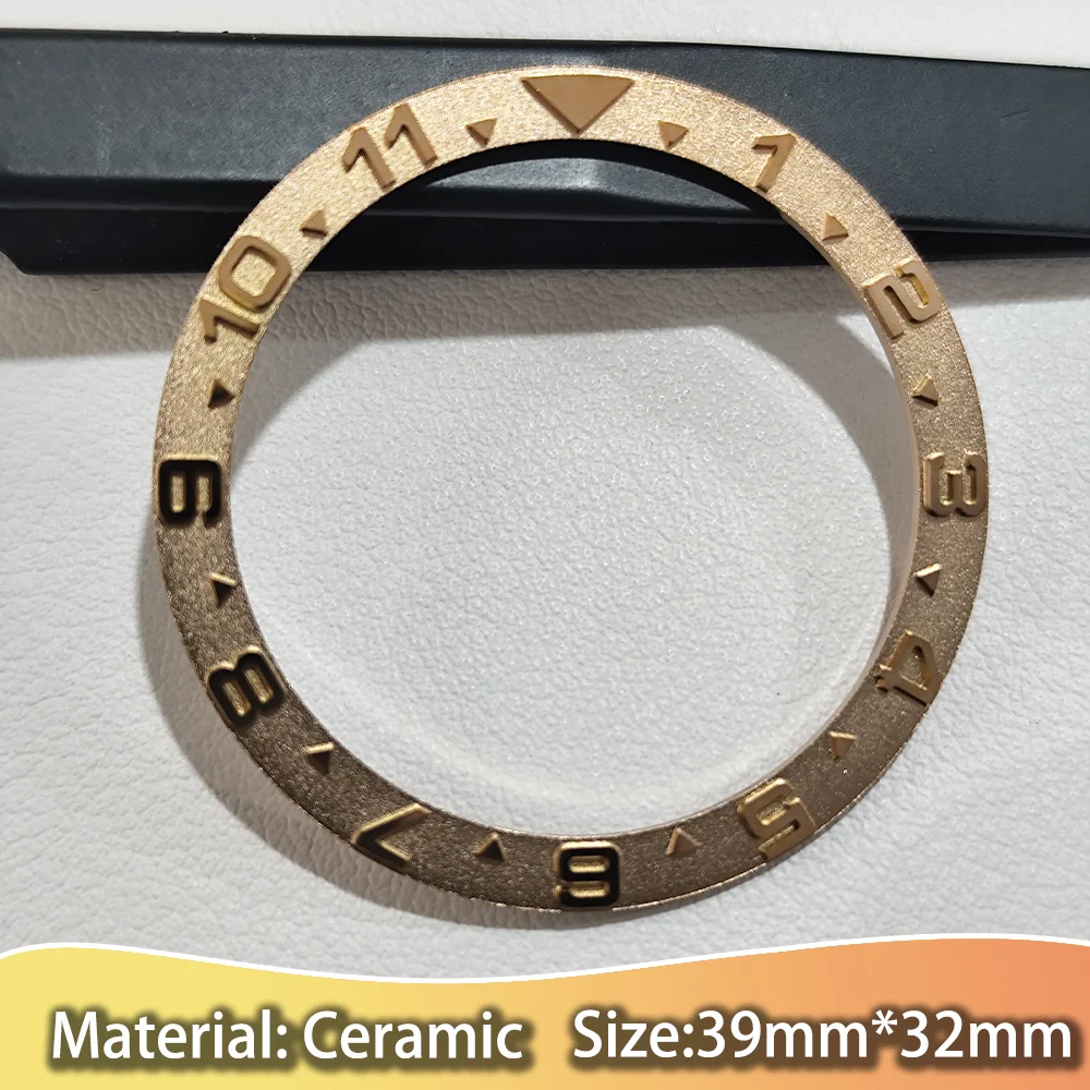 Multicolor Ceramic Bezel Ring for Men's Watch - 39mm x 32mm