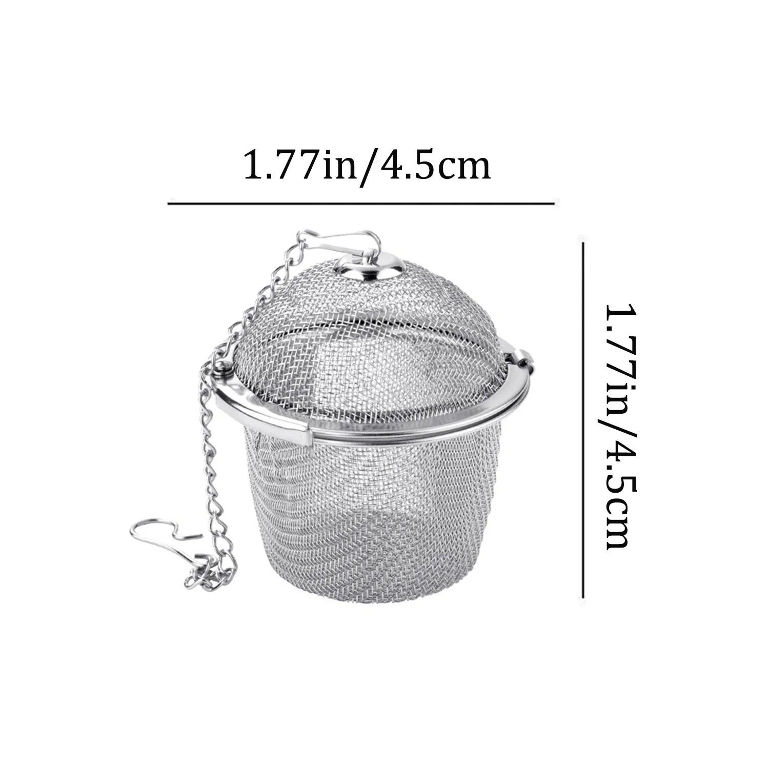 1/3pcs Thee Kruidenzeef Kruiden Bal Mesh Kruiden Bal Rvs Waterkoker Vergrendeling Thee Filter Herbruikbare Dia 4.5cm ~ 11cm