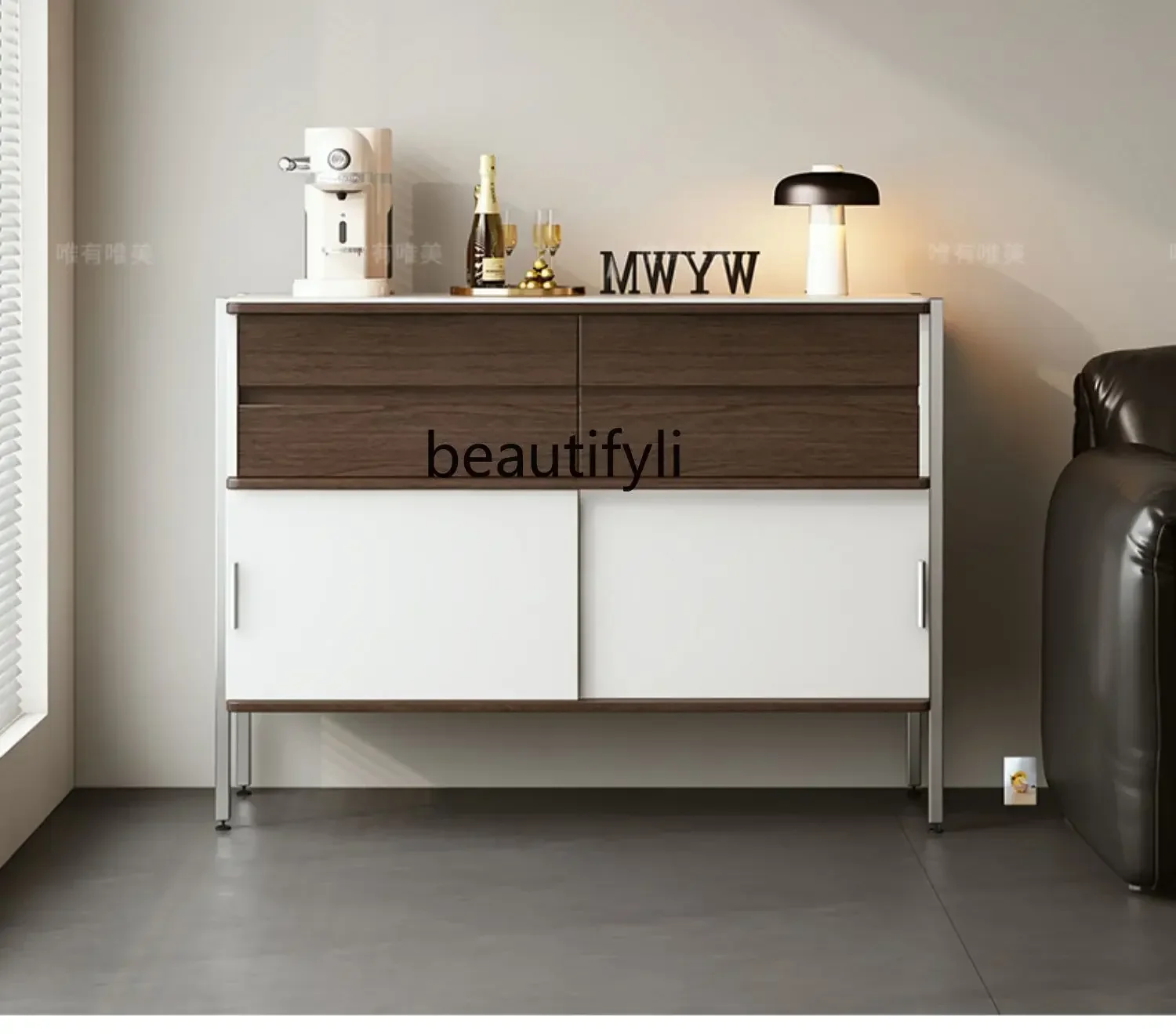 zxqxz中世スタイルのダイニングサイド、ローキャビネットレトロティー