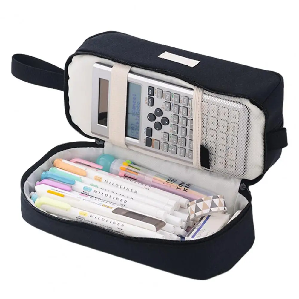 

Pencil Pouch Pencil Bag Capacity Dual Layer Pencil Case Zipper Organizer for Pens Makeup Brushes More Wear Resistant Design
