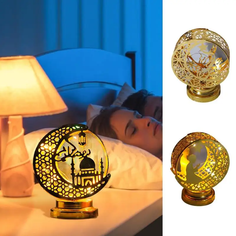 

Moon Candle Holder Arabic LED Moon Candlesticks Middle Eastern Decoration Battery Powered Candlesticks Hotels Candle Holders