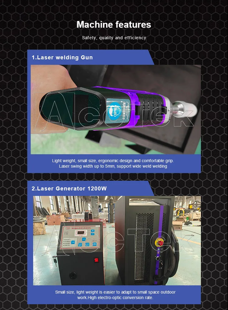 DDP Available 1200W Handheld Laser Welder Air Cooling Fiber Laser Welding Machine for Metal Welding Fast Speed 5