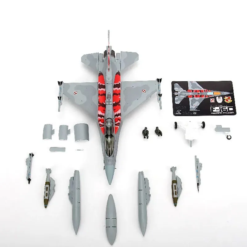 Diecast Metal Alloy F16 Model 1/72 Scale F-16D Aircraft
