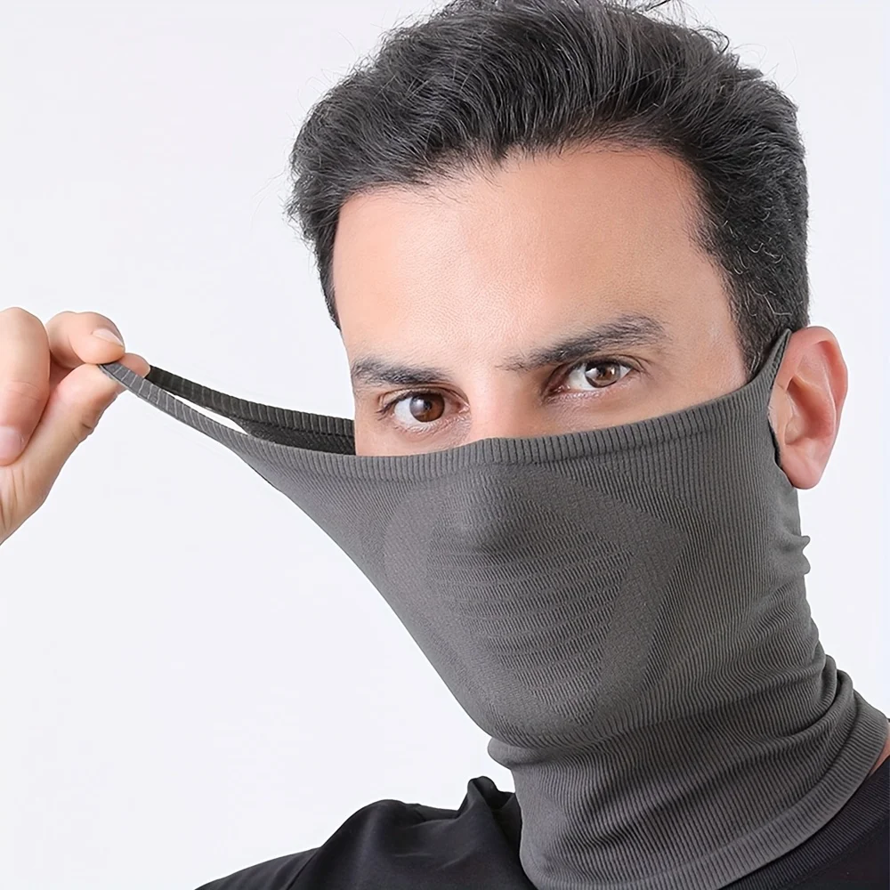 Sports Cycling Full Face Mask Sweat-Absorbent Breathable Neck Cover Mask Men Women Elastic Motorcycle Bicycle Outdoor Sport Mask