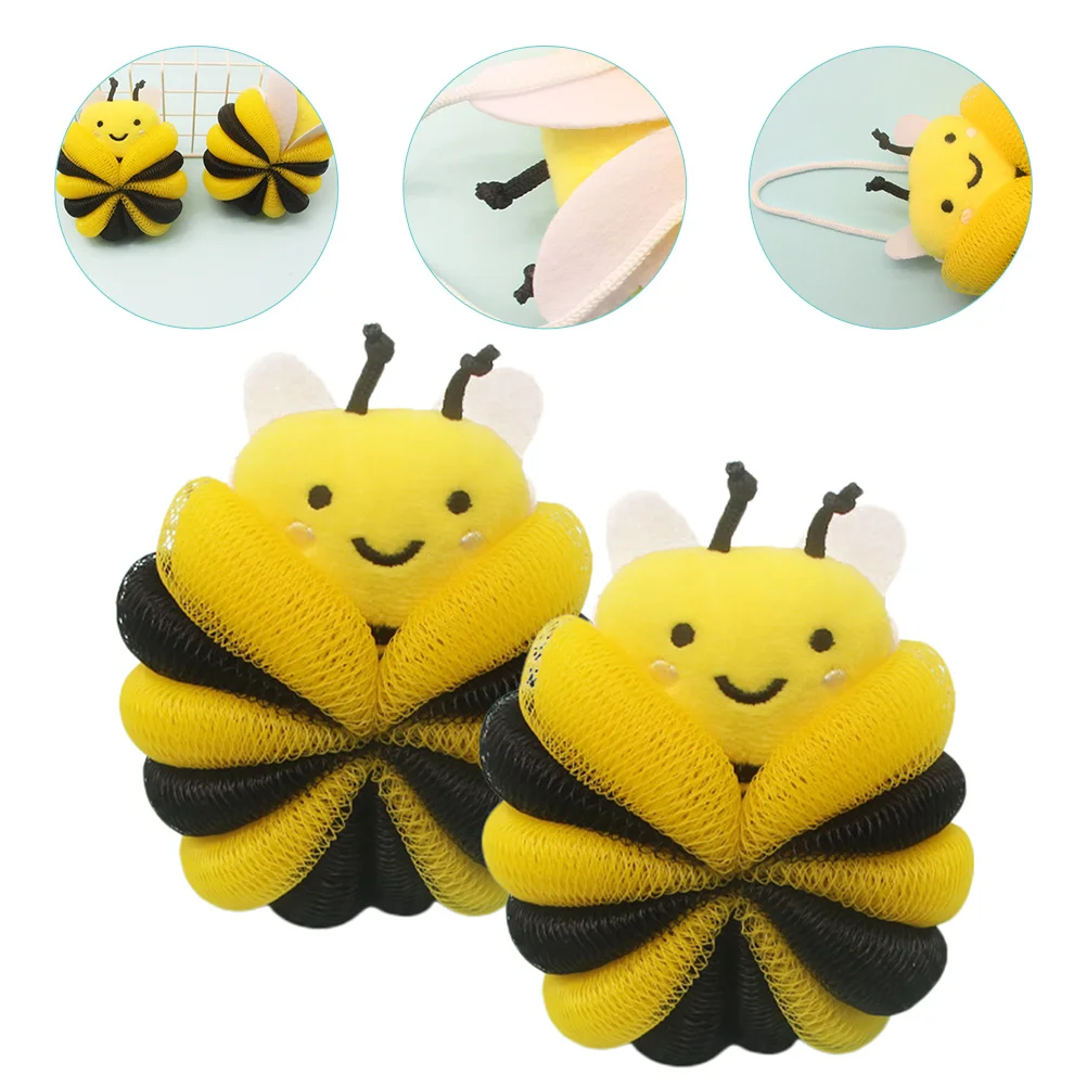 

Bath Ball Body Exfoliating Bathroom Shower Loofah Skin Cleaning Scrubber Supplies Portable Baby Tubs for Newborns