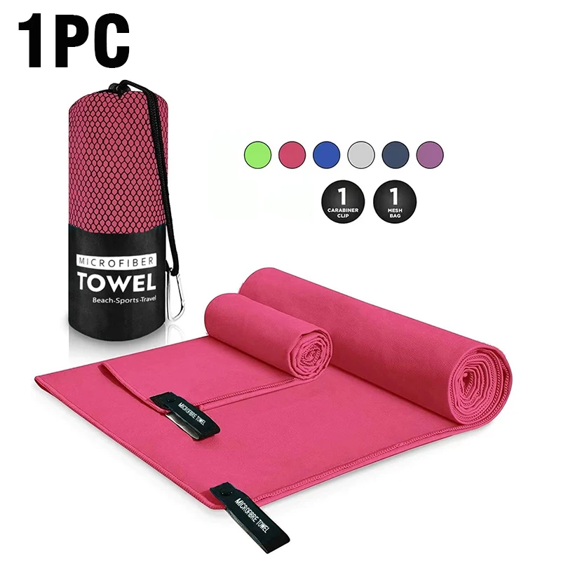 Microfiber Quick-Drying Soft Towel Gym Beach Pool 180x90 Cm - Foto 6