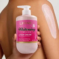 Lotion pour le corps blanchissante LKIAE, avec vitamine C, vitamine E, curcuma, adoucissante pour la peau, hydratation intense, absorption rapide, 500 ml 1