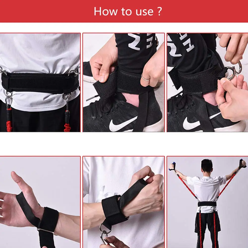 Sport Boxing Trainer Resistance Band Training Belt for Feet Workout Fitness Equipment Leg Speed Bouncing Stretching Exercise muscle trainer yoga elastic band