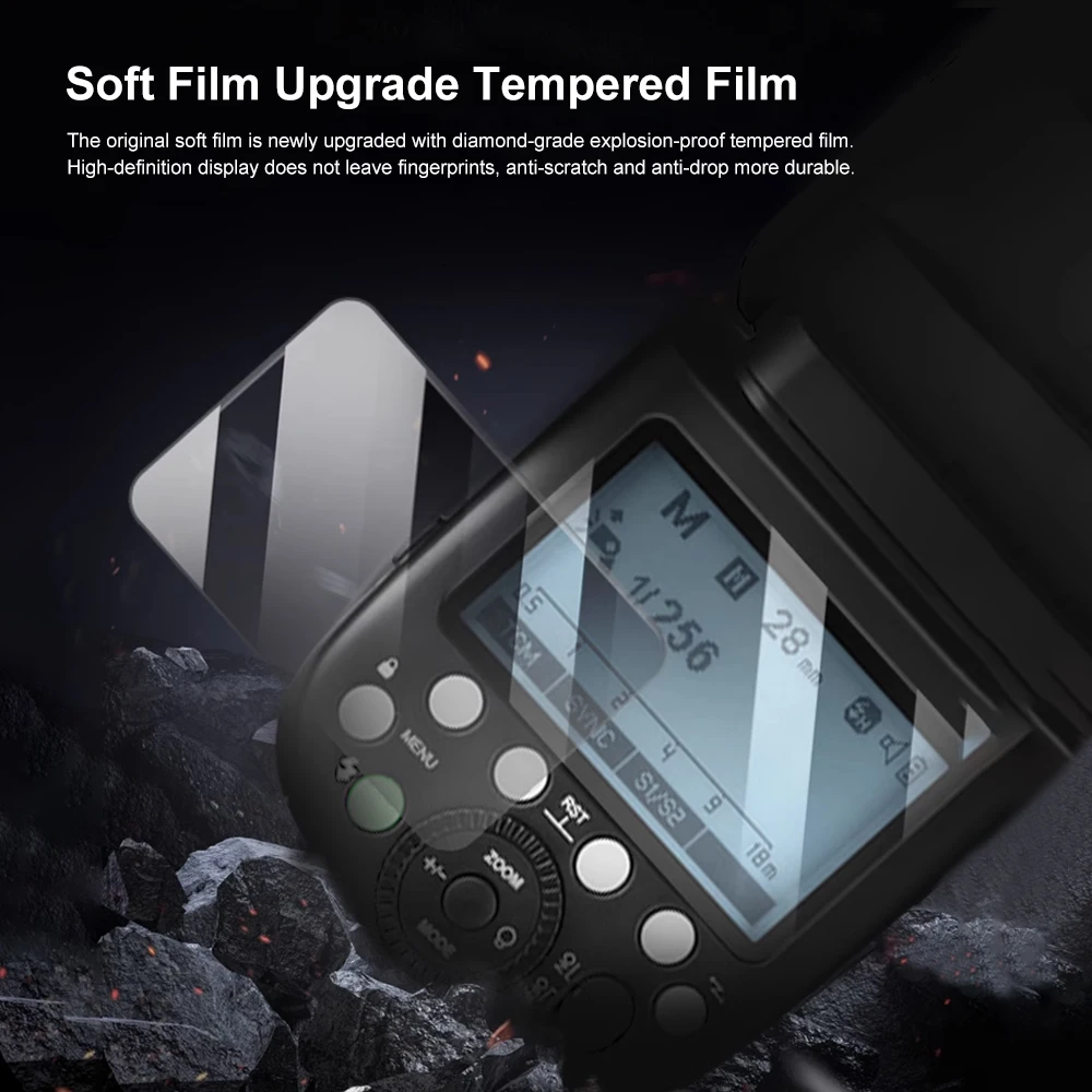 Godox Tempered Glass Film for x3 xpro Trigger V1 V850III V860III TT685II V860II V850II TT600 V350 TT350 Canera Flash Light tempered film glass