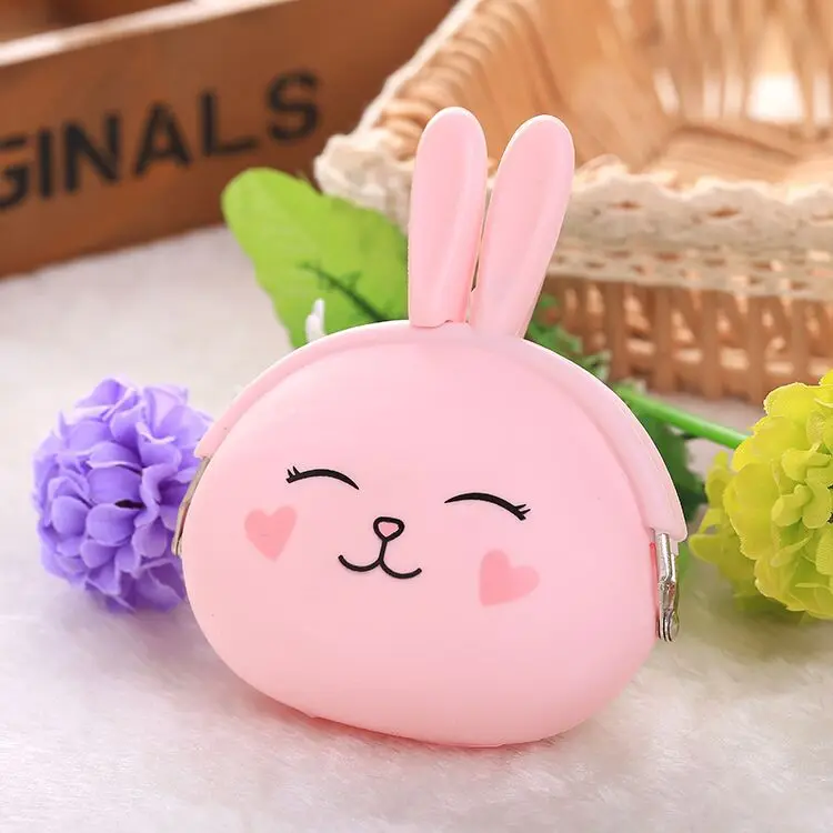 Girls Mini Silicone Coin Purse Case Animals Small Change Wallet Purse Women Key Wallet Coin Bag for Children Kids Gifts