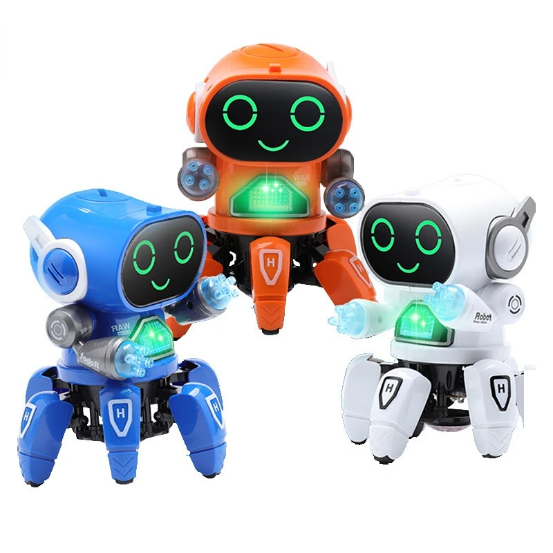 

Dance Musical Robot Electric Shining Pet Children's Toy 6 Claws Octopus Toy Educational Interactive Toys Kids' Gift Digital Pet