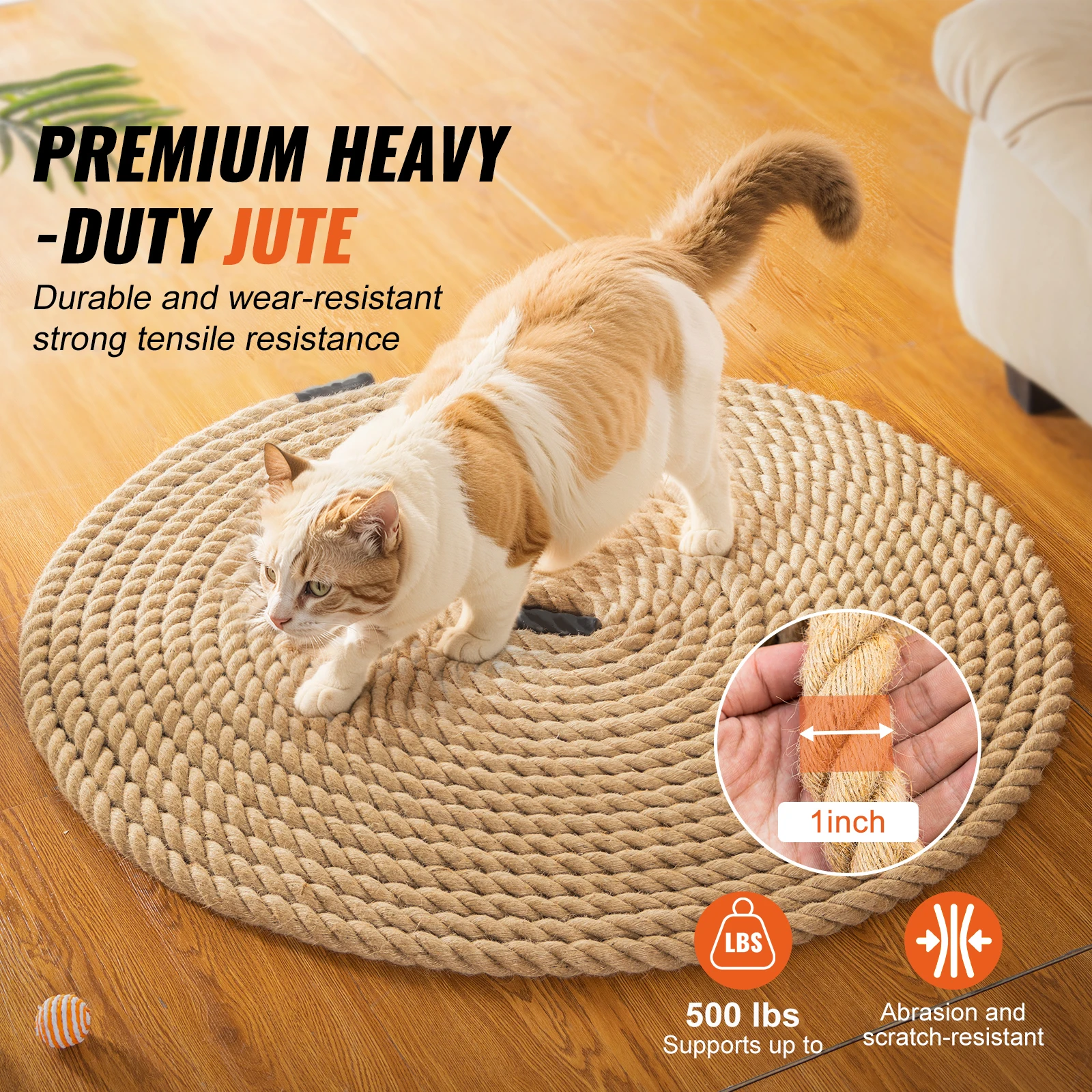 SucceBuy 50/100FT Gym Climbing Rope Length Gym Fitness Training Rope Gym Exercise Workout Rope for Climbing Rope for Fitness