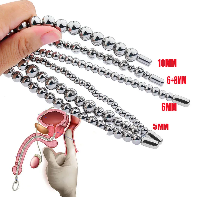 18/27/35mm Urethral Sound Dilators Sounding Penis Plug Urethral Pull Beads Bdsm Sex Toys For Men Penis Insert Stimulator