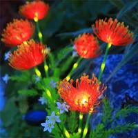 Lampe enfichable au sol à énergie solaire, 2 pièces, étanche pour l'extérieur, belle décoration florale, décoration de pelouse de cour 1 pièce 4