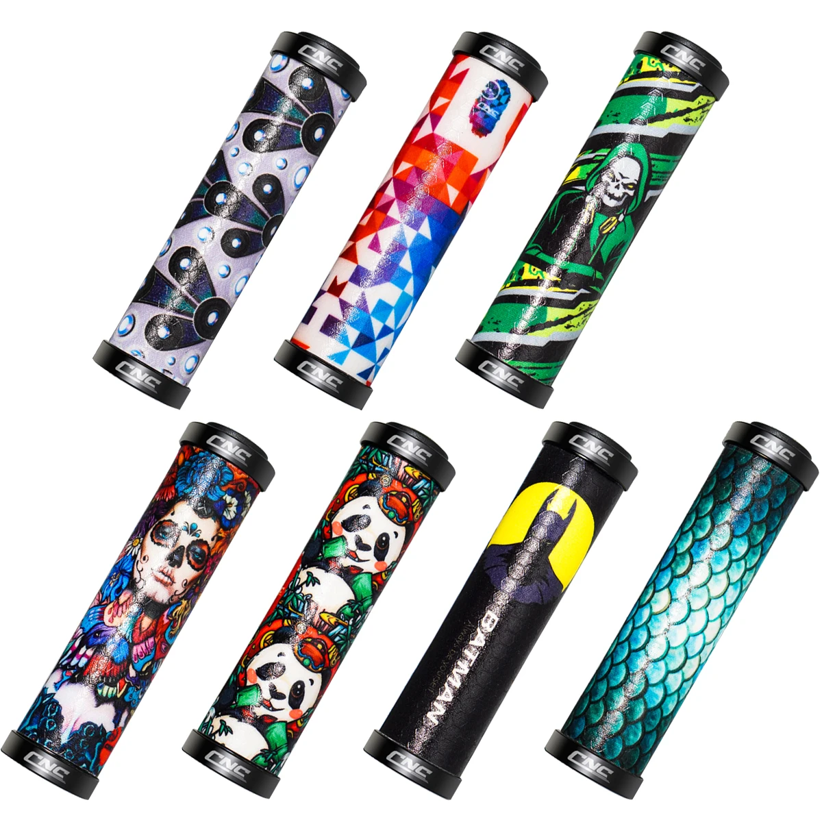 BicycleHandlebarGripsAntiSkidRubberBicycleGripsAlloyLock