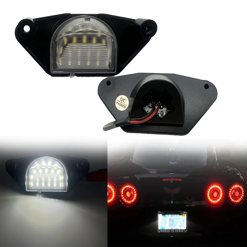 2Pc Led Targa Luce Per Chevrolet Corvette C4 C5 C6 Impala Monte Lumina Ssr S10 Beretta C1500 C2500 C3500 Pontiac