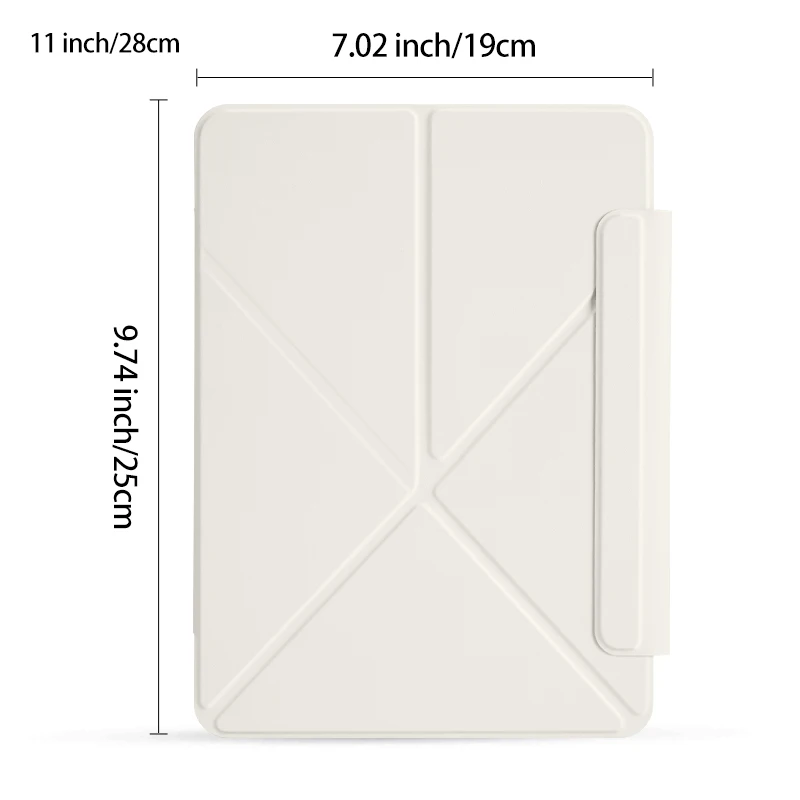 Sleek Magnetic Double-Sided Folio with Auto Wake/Sleep, Slim K-Fold Design