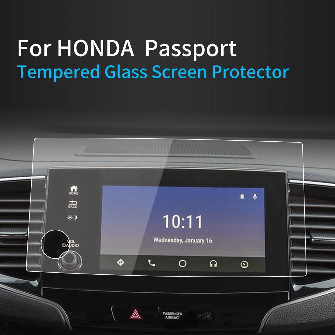 

For 2023 Honda PASSPORT Screen Protector Central Console Dashboard Tempered Glass Protective Film Navigator Protection