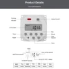 Gaqqee 1 Second Interval 12V 24V 110V 220V Digital LED Timer Switch 7 Days Weekly Programmable Time Relay Programmer CN101S 4