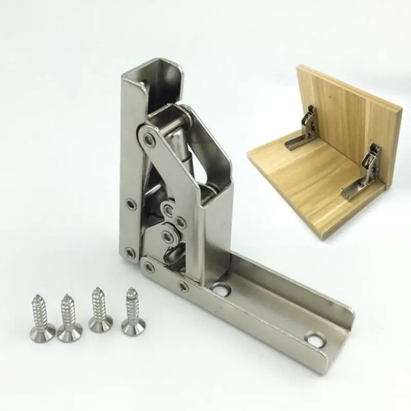 ManLee 4pcs Charnières Pliant 90 Degrés Étagère De Charnière à Visser