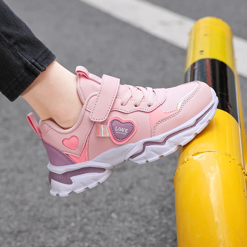 أحذية رياضية للخريف والشتاء للفتيات، سطح جلدي مضاد...