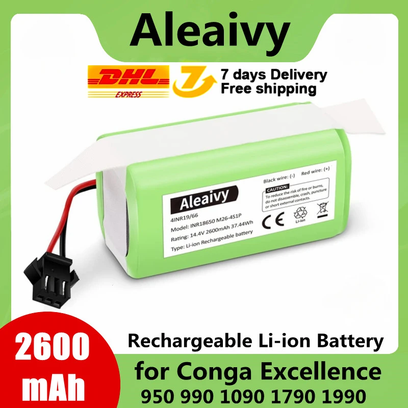 

14.4v 2800mAh Replacement Battery Compatible with Ecovacs Deebot N79 n79S DN622 & Eufy RoboVac 11,11S,12,15C,15T,35C,G10 Hybrid