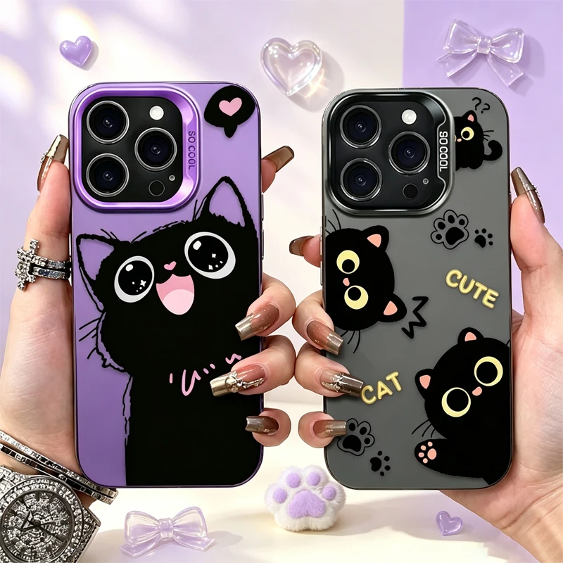 Chic Black Cat Phone Case