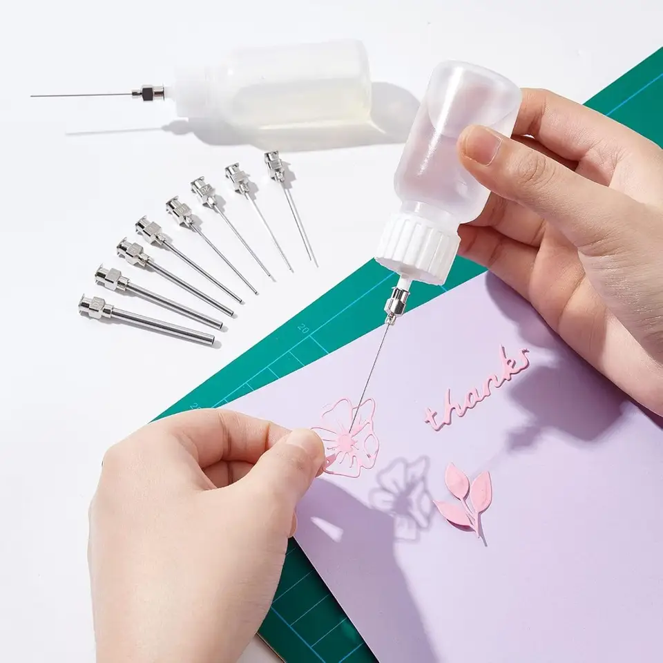 16PCS 15 Inch Stainless Steel Dispensing Needle Tip Blunt Needle with Luer Lock for Refilling Glue image 6
