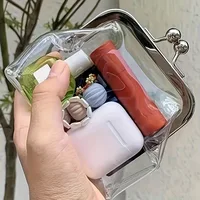 2024 Transparent Coin Purse Lipstick Credit ID Card Iron Mouth Clip Wallet Portable Bus Card Holder Multifunctional Change Purse 1