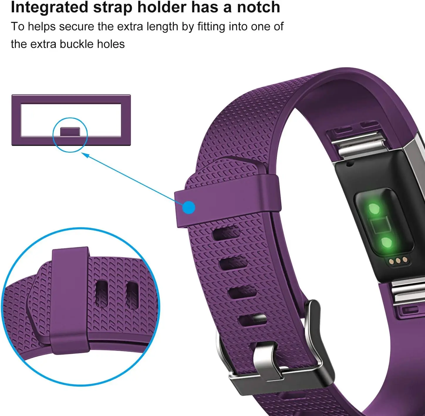 Adjustable Sport Bands for Fitness Trackers - Unisex Replacement Wristbands