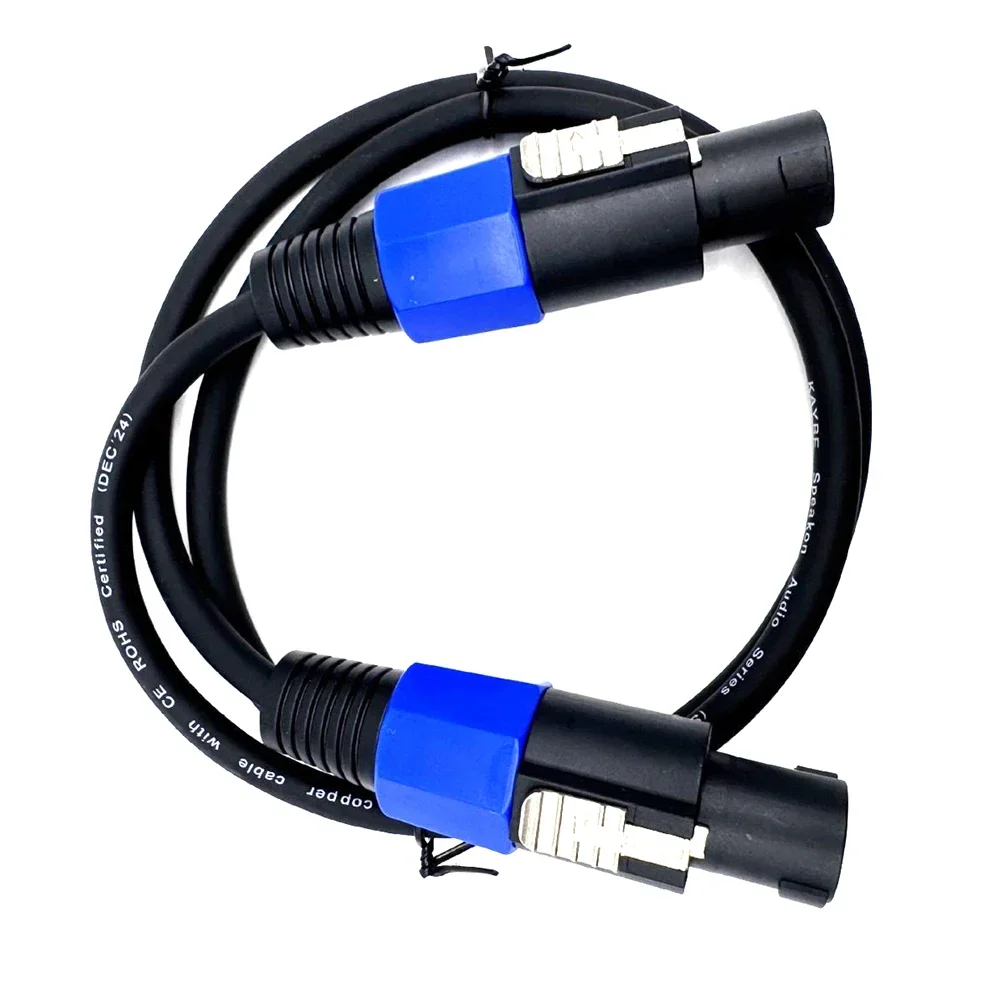 Premium Heavy-Duty 12AWG Twist Lock Audio Speaker Cable – Male to Male Connectors, Multiple Length Options