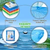 10/20/50 Pieces Rain Ponchos Adults Disposable Plastic Raincoats with Hood Portable Emergency Raincoats for Outdoor Activities 3