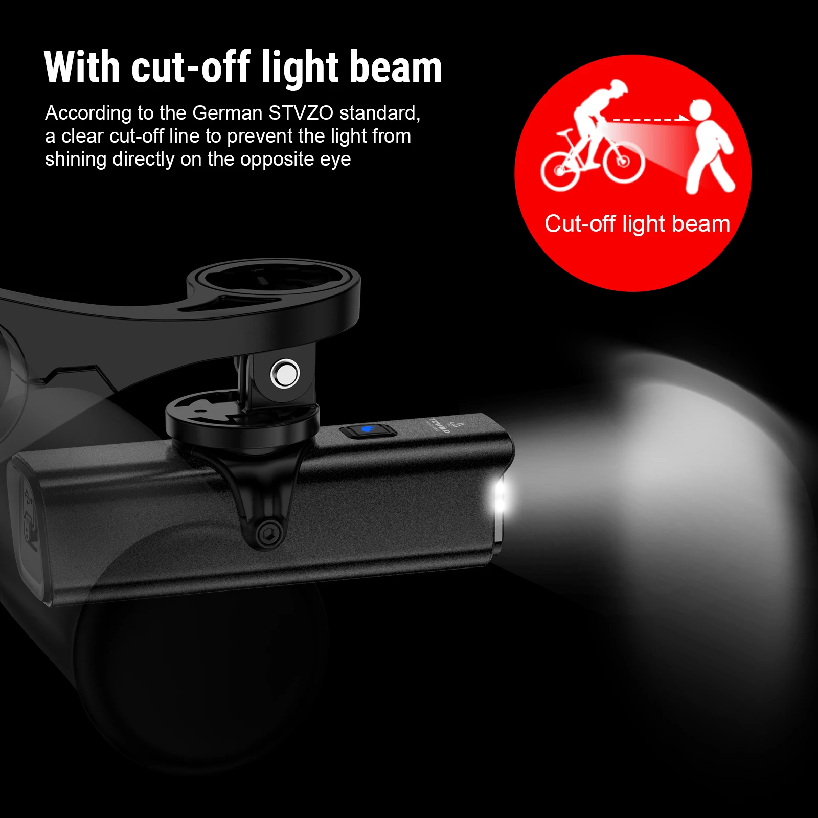 TOWILD CL1200  Switch Smart Bike light Remote Control 4000mAh battery Type-C rechargeable Road MTB Bike Light