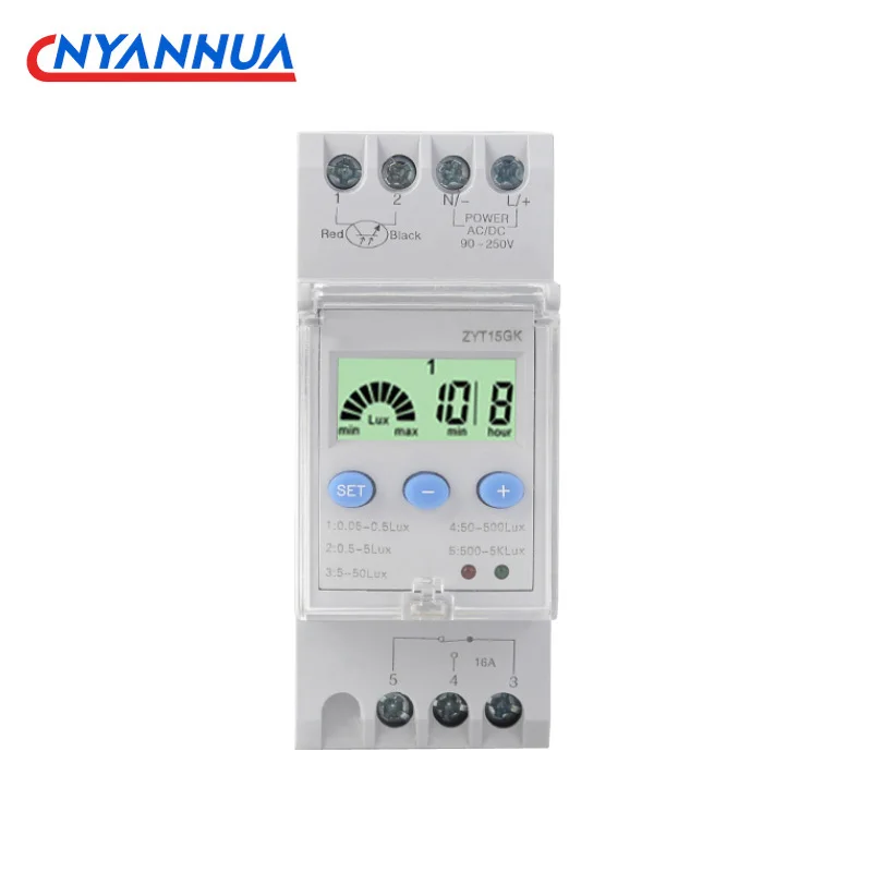 

Controller 220V Intelligent Light Control Switch With Light Sensor Probe For Street Light Advertising Light ZYT15-GK