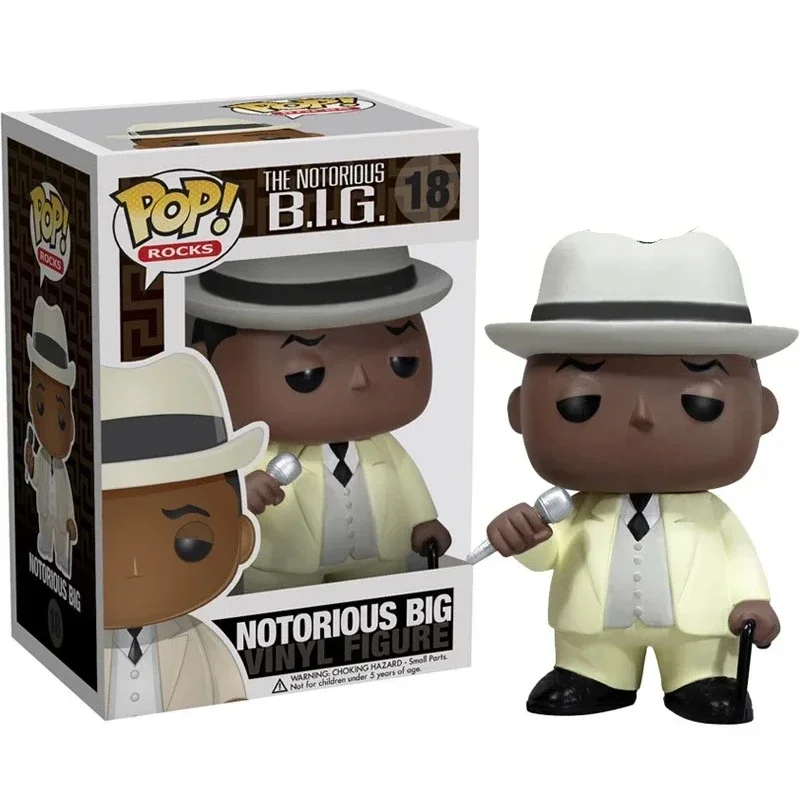 thumbnail image 1 of 2025 FUNKO POP the Notorious BIG #18 Crown #77 #82 Jersey #78 Figuras de acción de vinilo para niños Modelos de juguetes, 1 of 5