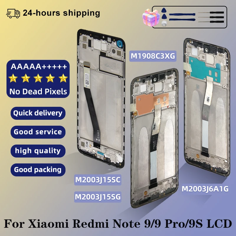 LCD de qualité OEM pour Xiaomi Redmi Note 9 affichage M2003J15SC écran tactile LCD pour Redmi Note 9S 9Pro M2003J6B2G LCD numériseur