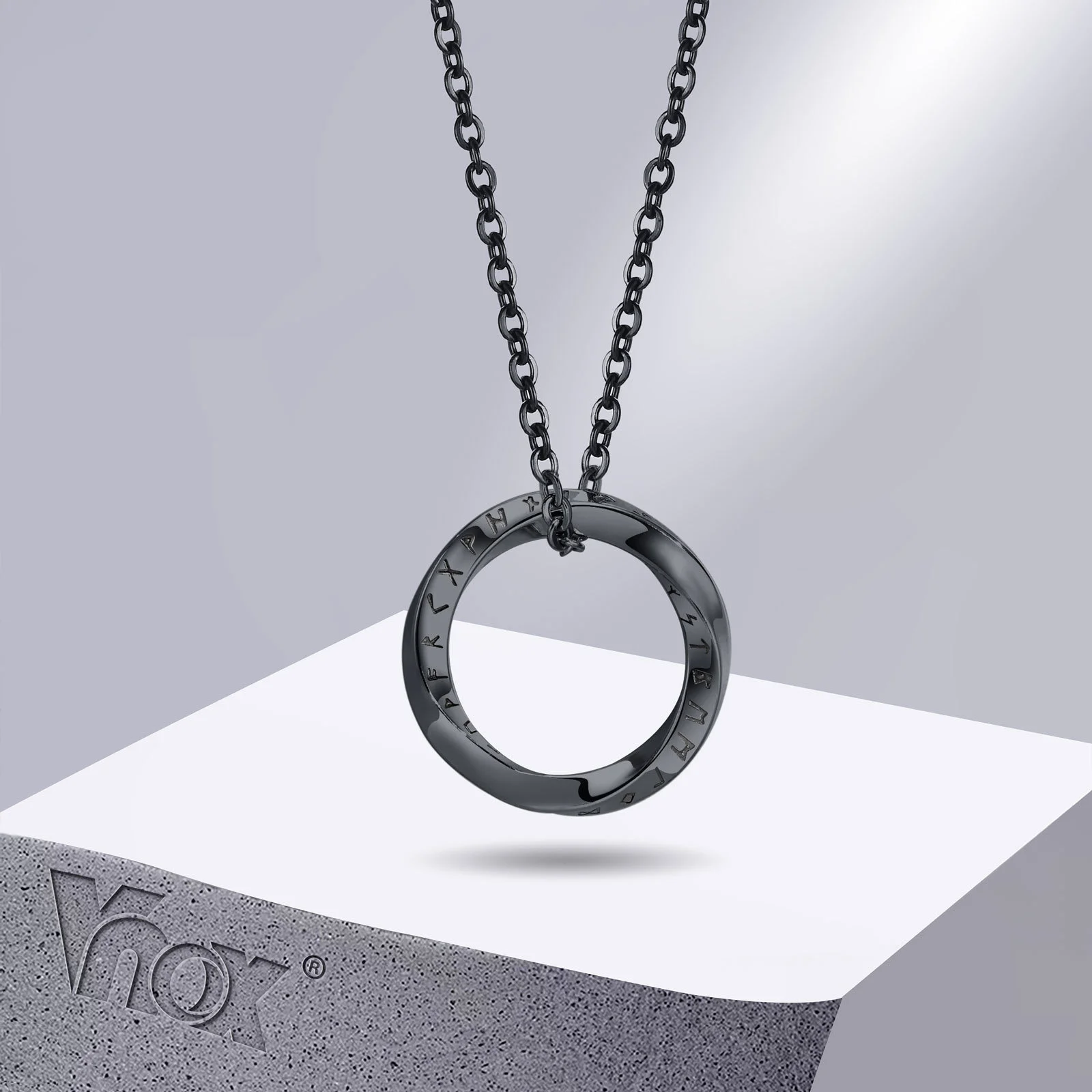 Orecchini A Cerchio Uomo Donna Vnox, Nodo Vichingo In Acciaio Inox, Stile Huggies