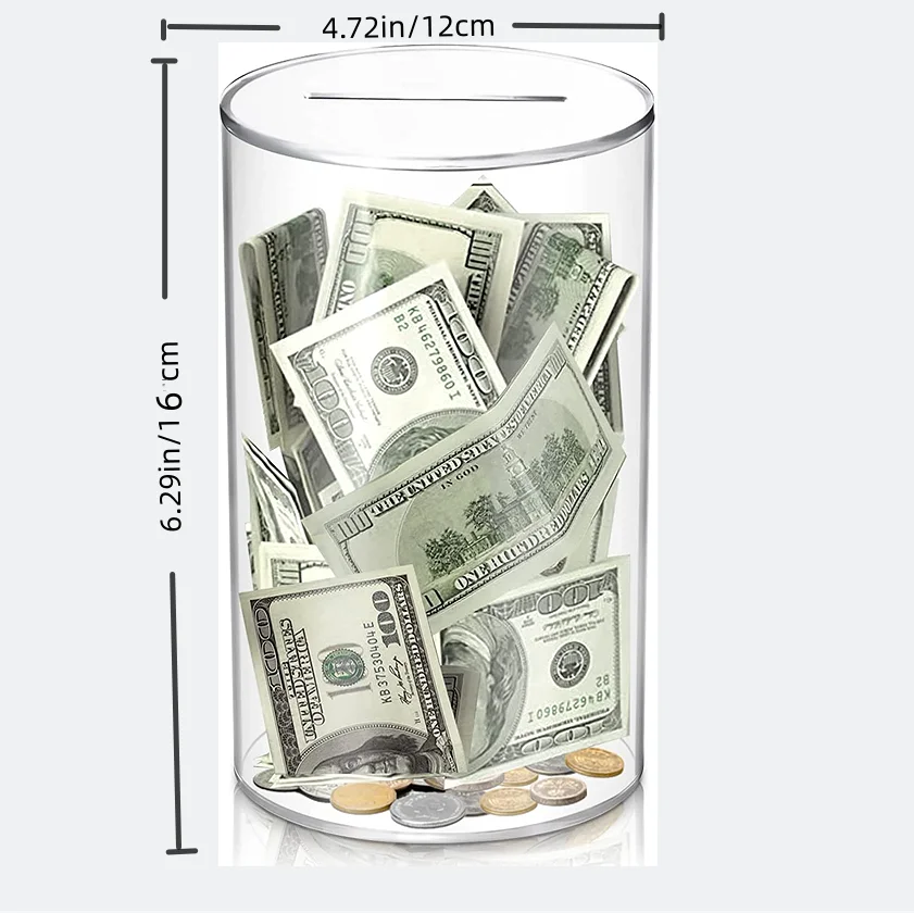 Acrylic cylinder deposit can only into not out