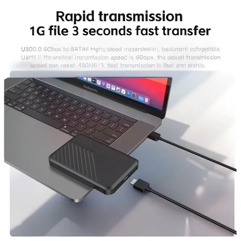 Sale External Hard Drive Housing 2.5" With USB 3.0/3.1 For PC Laptop Support Up to 6TB, Fits 7mm/9.5mm SATA SSD/HDD