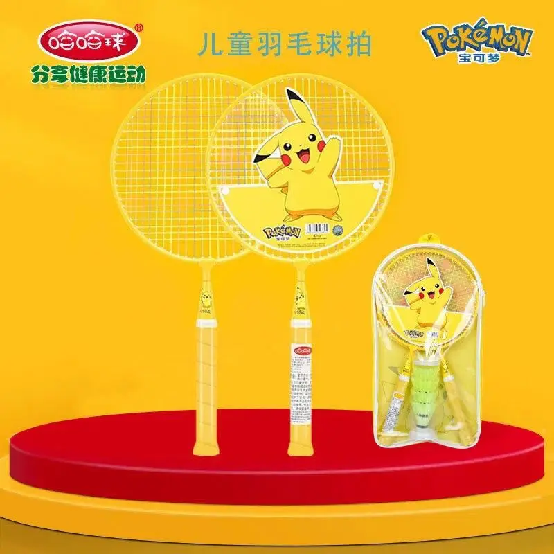 

[TAKARA TOMY] Pikachu Pokemon Children's Badminton Racket 3-12 Years Old Kindergarten Racket Ball Toys 1 Set Packing SA23101901