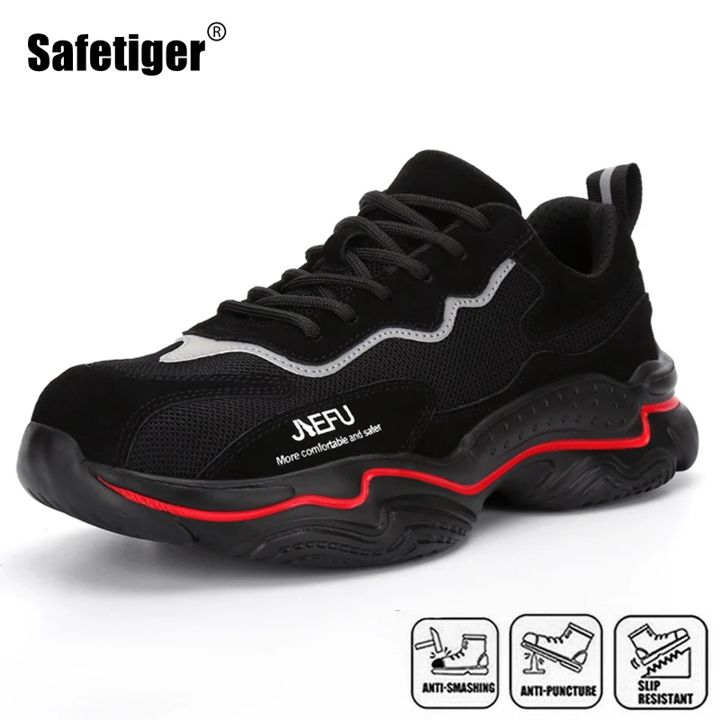 Zapatos de para hombre, zapatillas con punta de acero, aislamiento, 6000V, antigolpes antiperforación y trabajo, botas de construcción Industrial|Calzado de seguridad| - AliExpress